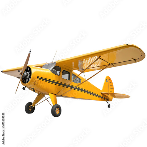 Vintage Yellow Airplane: Classic Aircraft Design & Aviation Imagery