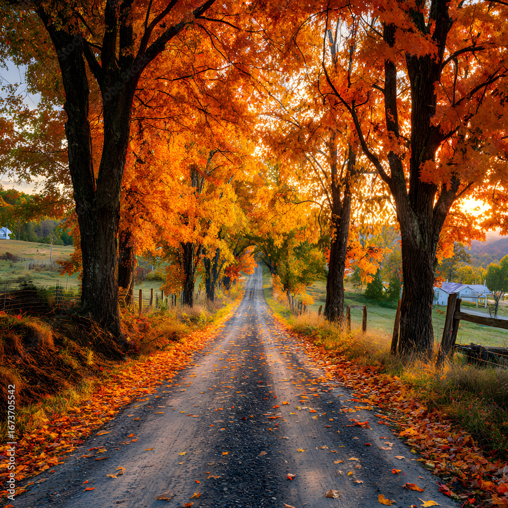 Obraz premium Autumn forest 