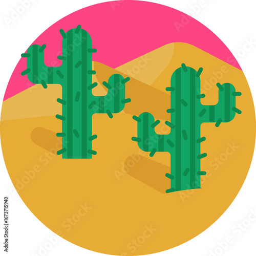 A green succulent plant adapted to survive dry desert conditions.