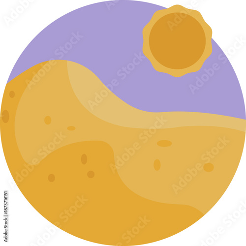 Wavy sandy formations typical of arid desert regions.