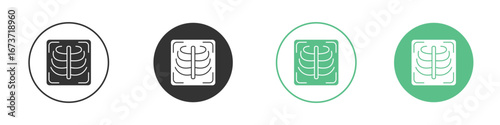 X-ray scan icon for design and web.