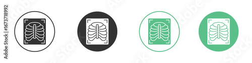 X ray icon for design and web.