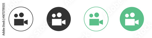 Video icon for design and web.