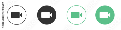 Video call icon for design and web.