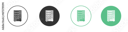 Vending machine icon for design and web.