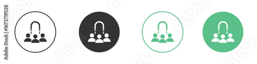 User engagement icon for design and web.