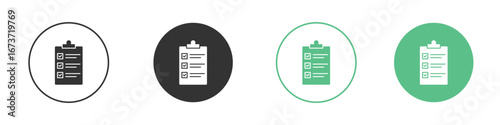 Todo list icon for design and web.