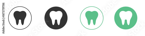 Tooth icon for design and web.