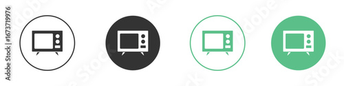 Television icon for design and web.