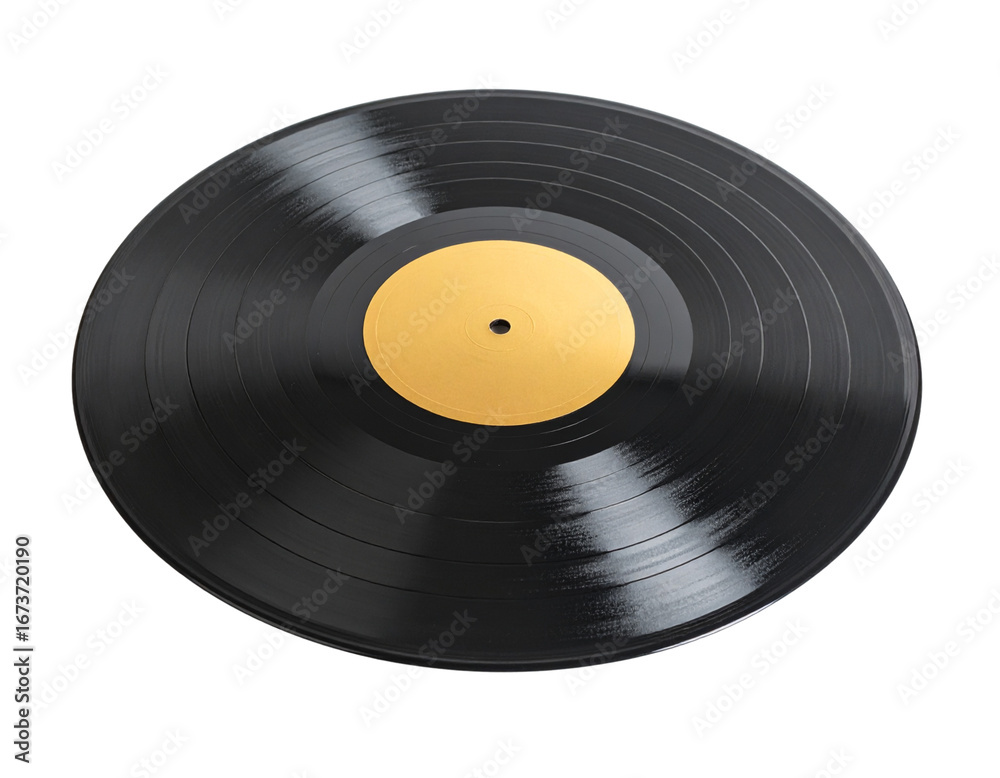 Obraz premium vinyl record isolated on white