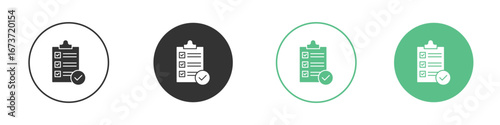 Survey icon for design and web.