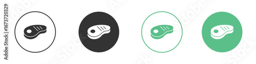 Steak icon for design and web.