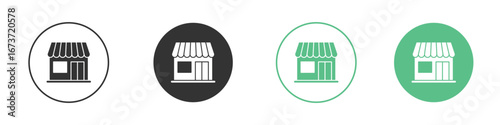 Shop icon for design and web.