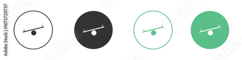 Seesaw icon for design and web.