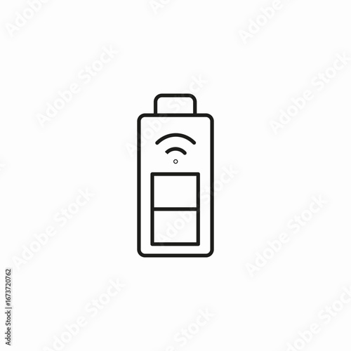 wireless remote control icon sign vector