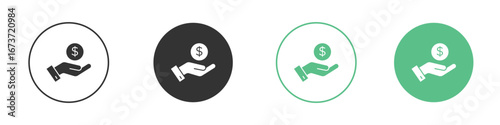 Savings icon for design and web.