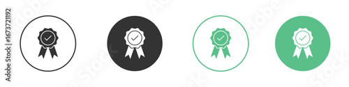 Rosette icon for design and web.