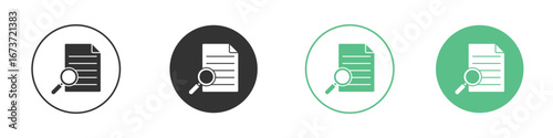 Research icon for design and web.