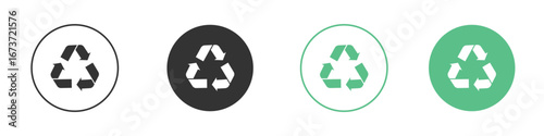 Recycling icon for design and web.