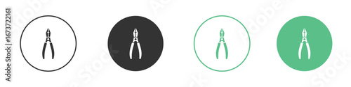 Pliers icon for design and web.