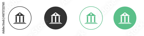 Museum icon for design and web.
