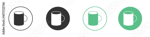 Mug icon for design and web.