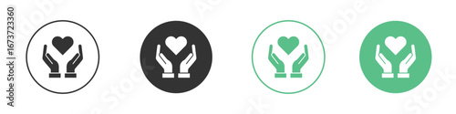 Life insurance icon for design and web.