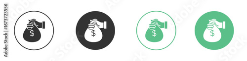 Investment icon for design and web.