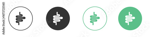 Intestines icon for design and web.