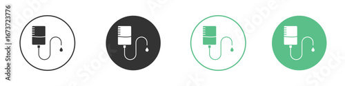 IV drip icon for design and web.