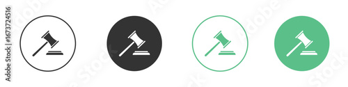 Gavel icon for design and web.
