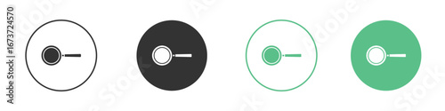Frying pan icon for design and web.