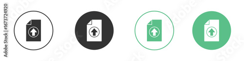 File upload icon for design and web.