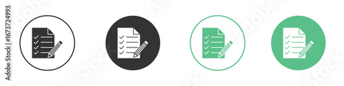 Feedback form icon for design and web.