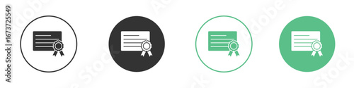 Diploma icon for design and web.
