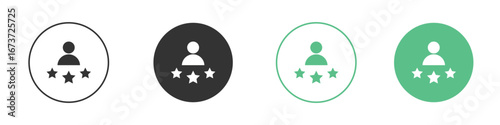 Customer satisfaction icon for design and web.
