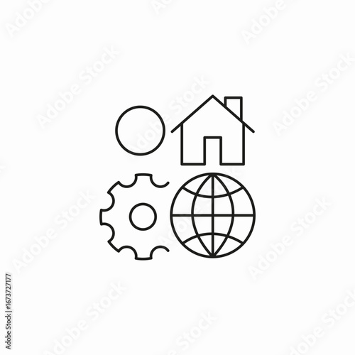 web services management icon sign vector