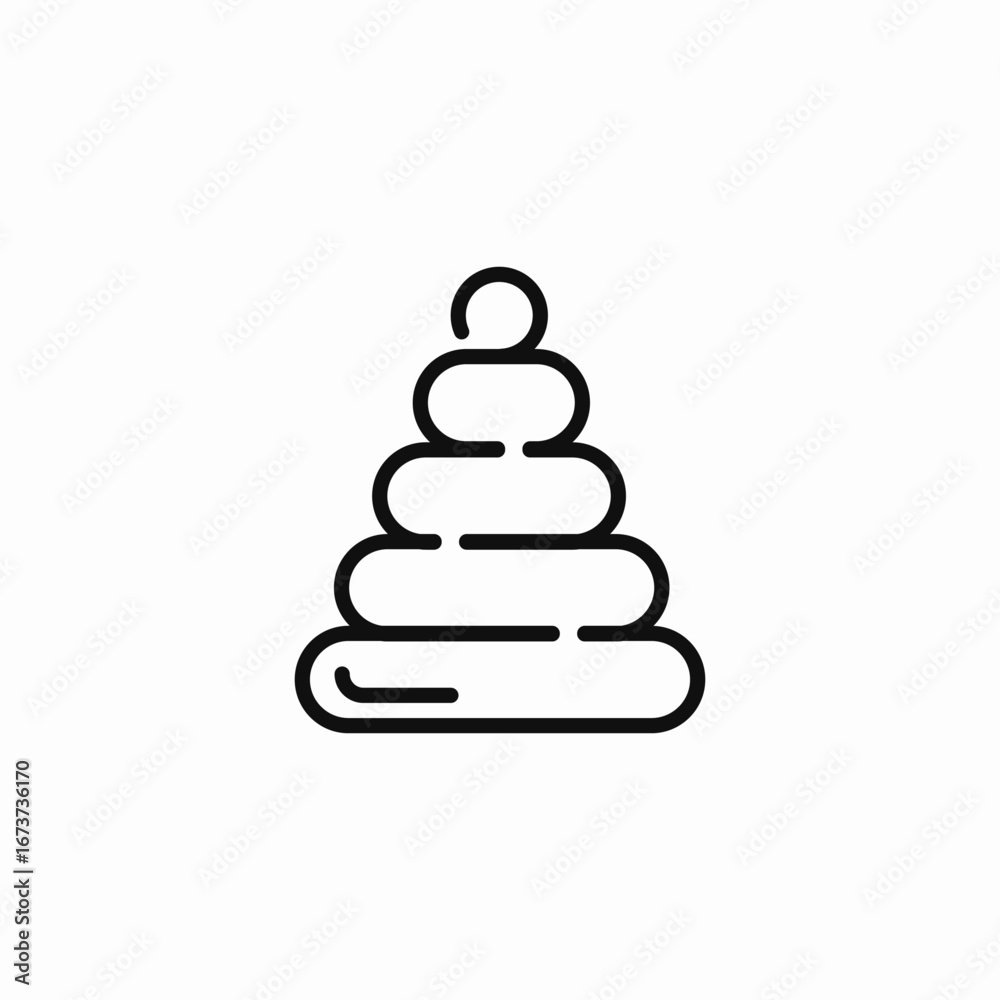 stacking ring toy icon sign vector stacking ring toy icon sign vector