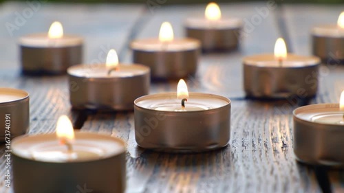 Wallpaper Mural candles on the table Torontodigital.ca