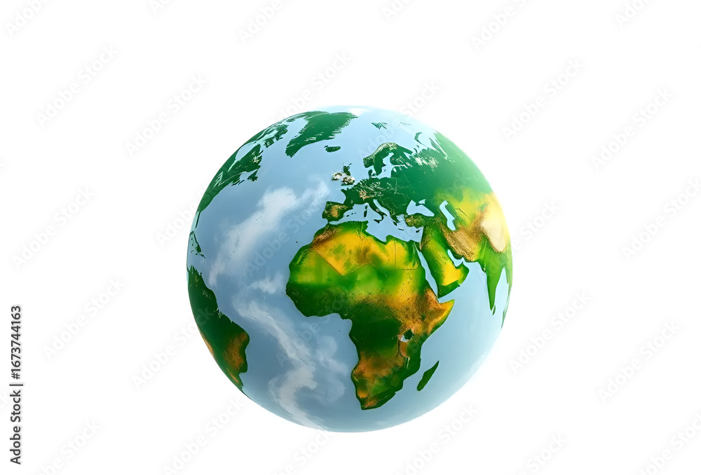 Fototapeta premium earth on white background