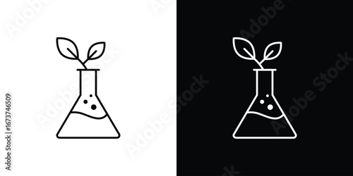 GMO icons. simple, stroke, black icons