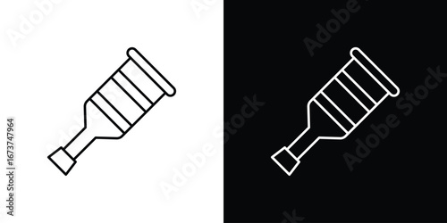 Crutch icons. simple, stroke, black icons