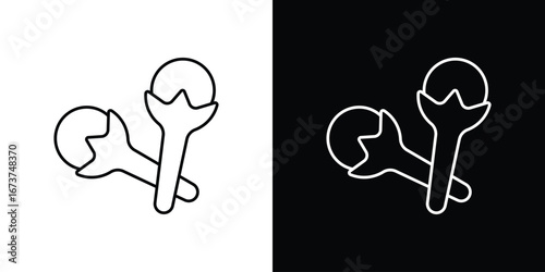 Cloves icons. simple, stroke, black icons