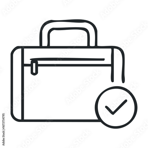 Business briefcase management strategies office setting informative guide professional environment expert insight. Vector illustration