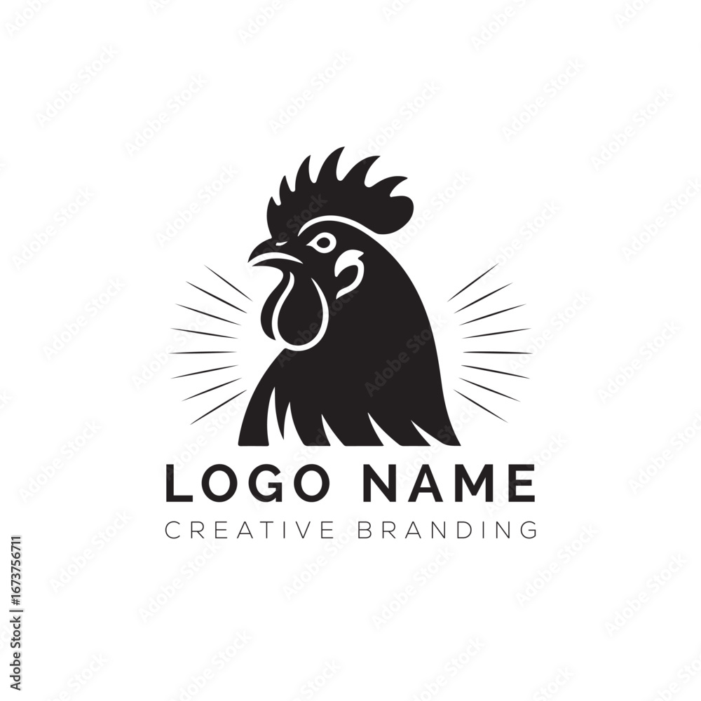 Fototapeta premium Rooster Logo