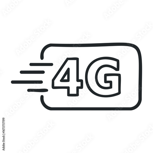 Fast 4g data connectivity urban environment digital illustration technology modern viewpoint. Vector illustration