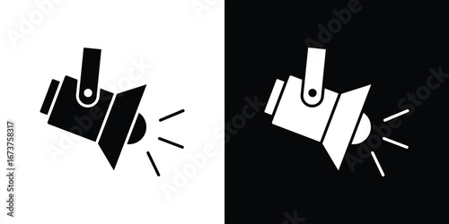 Spotlight icon symbol logo. Graphic template.