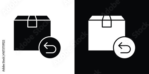Return purchase icon symbol logo. Graphic template.
