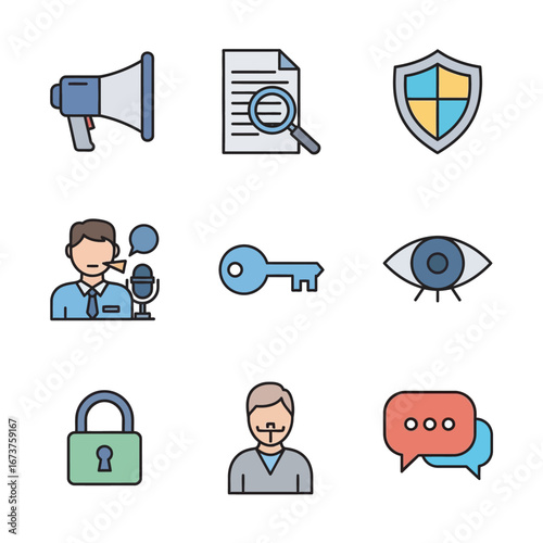 Security icons depict communication data protection in isolation