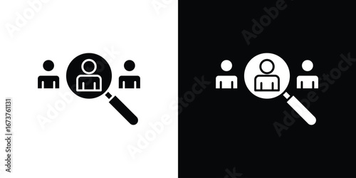 Job vacancy icon symbol logo. Graphic template.